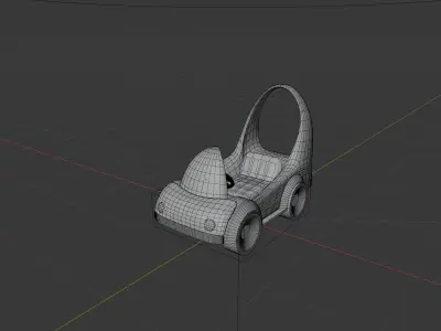 Kids Toy Car 3D model