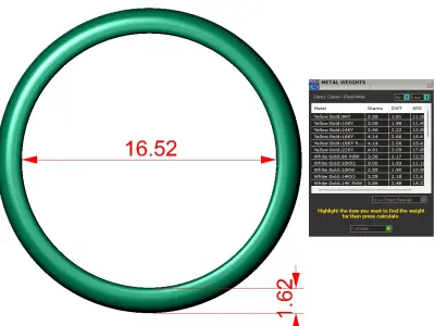 half dome bands 4 size  3D print model