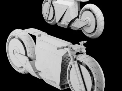 Concept motorcycle 3D model
