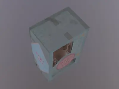 Scary ToyBabyInBox Low-poly 3D model