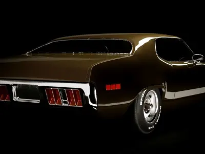 Plymouth Road Runner 1971 GTX 3D model