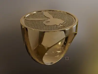 play boy ring Free low-poly 3D model