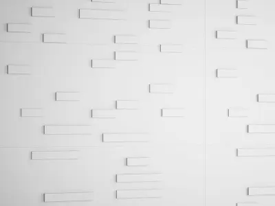 Collection of black stone slate 3D model