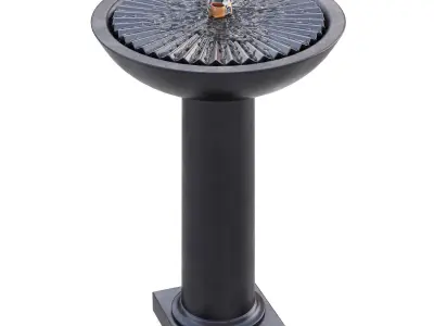 Equinox Birdbath Fountain 3D model
