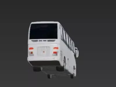 Ultra Luxury Holiday Tour Bus 3D Model Exterior 3D print model