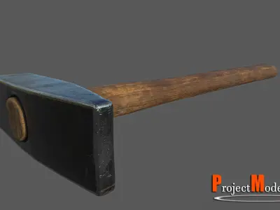 Hammer-Version001 hammer Low-poly 3D model