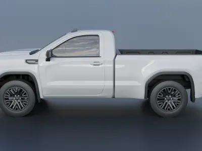 GMC Sierra 1500  Regular Cab 2024 3D print model