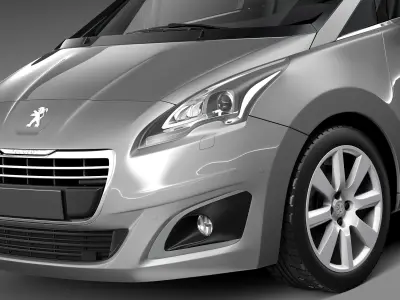 Peugeot 5008 2014 3D model