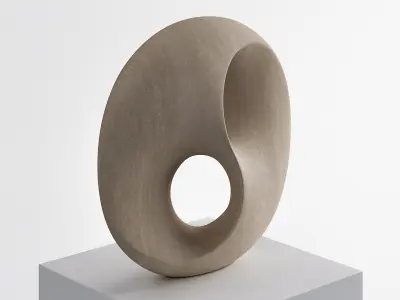 Abstract sculpture Mobius Strip 3D model