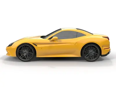 Generic Sport Car Simple Interior 3D model