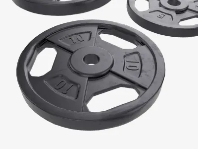 Weight plate set 05 3D model