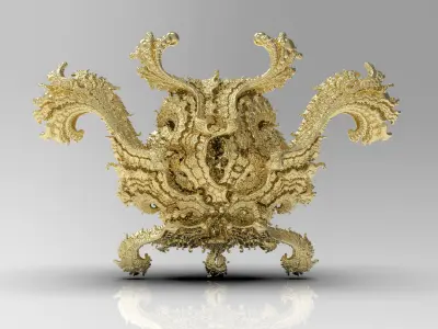 Fractal Kleinian - 2Fold Symmetry 3D print model