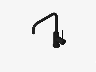 Sink Mixer - Luxury - Sleek - Squareline - 220 Low-poly 3D model