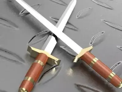Sw0rds pair of swords Free 3D model