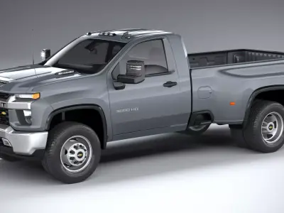 Chevrolet Silverado 3500HD Single Cab CG 2020 3D model