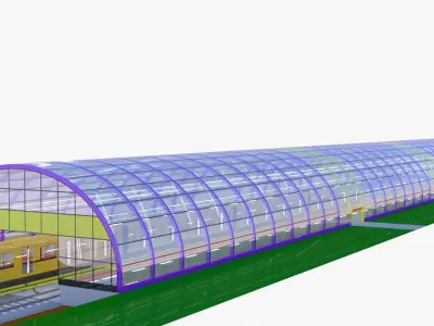 Metro station concept II 3D model