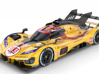 Ferrari 499P LMH 2025 WEC 3D model