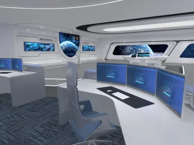 Technology space Exhibition Hall 3D model