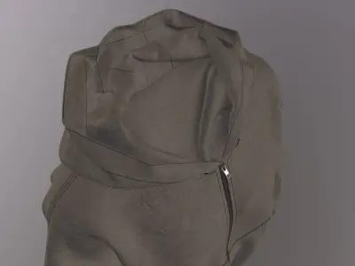 STONE ISLAND ZIP HOODIE PBR Low-poly 3D model