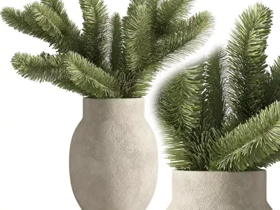 Decorative bouquet set 14 3D model