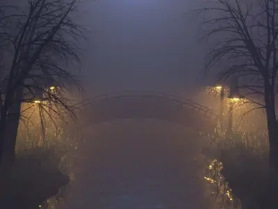 Foggy Nature 3D 3D model