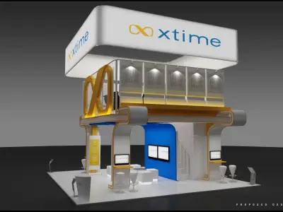 Booth Exhibition 9x9 3D model