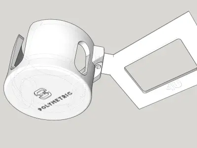 Dash-mounted Cupholder for Citroen C5 2008-2017 LHD and RHD 3D print model