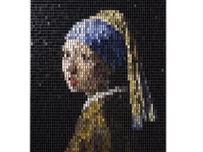 Girl With A Pearl Earring Wall Decor 3D model