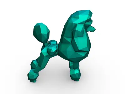 Poodle figure 3D print model