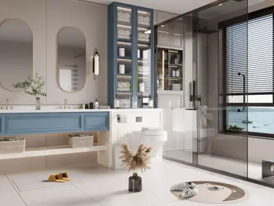 Modern Bathroom 3D Model 3D model