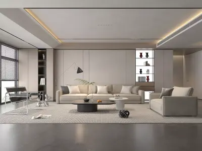 Sofa combination 3D model