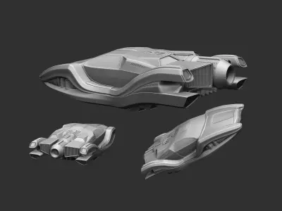 Car of the future 3D print model