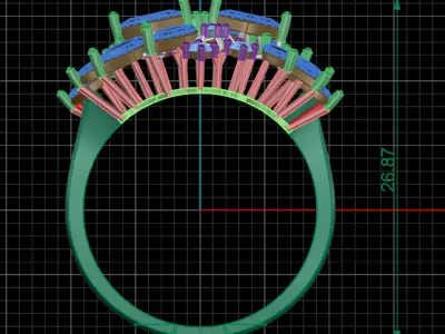 jewelry ring 270 3D print model