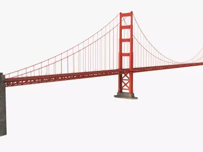 Golden Gate Bridge 3D model