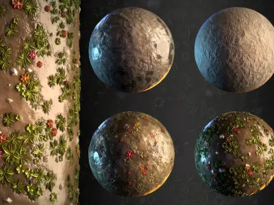 Water Stylized - Vol 03 - SBsar - Maps Texture