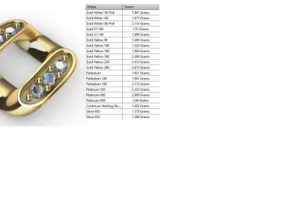 12MM MIAMI CUBAN LINK CHAIN DIAMOND 3D print model