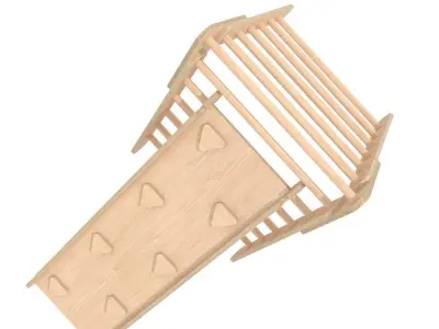 Montessori room pikler triangle ramp 3D model