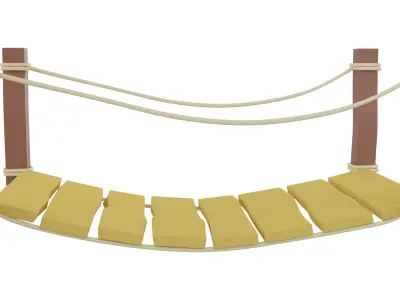 Cartoon Bridge 3D model