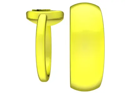 A6215 24K Fashion Wedding Ring 3D Model 3D print model