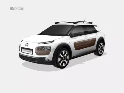 Citroen C4 Cactus Low-poly 3D model