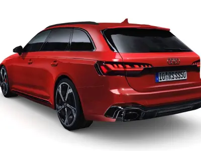 Audi RS4 Avant 2020 Low-poly 3D model