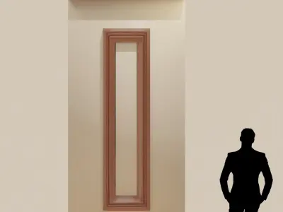 Wall With Decorations Low-poly 3D model
