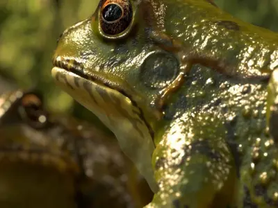 Frogs frog Low-poly 3D model