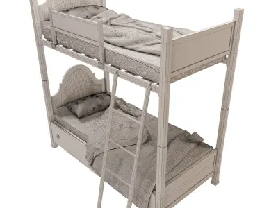 Sonia Bunk Bed for Youth 3D model