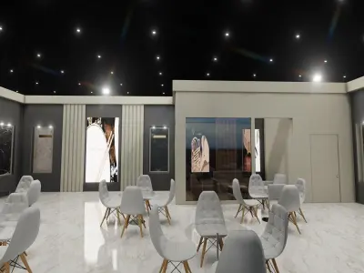 12x15 Exhibition Stand  3D model