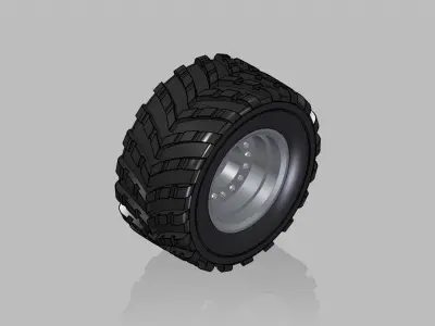 RC 1-10 Off-Road truck wheel  3D model