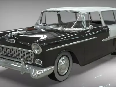 Chevy Belair Wagon Nomad 1955 3D model