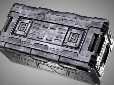 Sci Fi Crate AAA PBR Game Ready Asset Low-poly 3D model