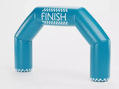 Inflatable Gate - Start and Finish Low-poly 3D model