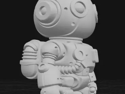 Industrial Robot Sculpture  3D print model